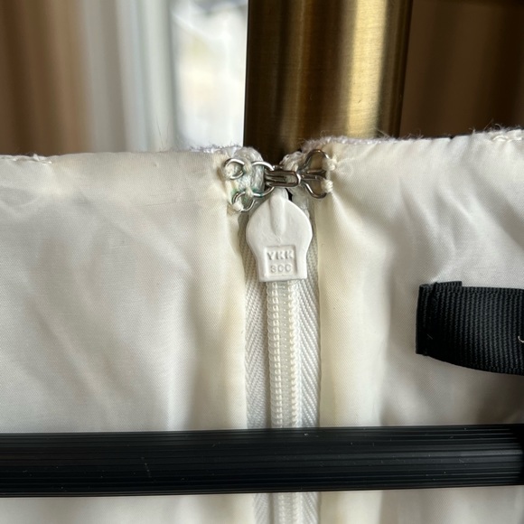 J Crew Linen Midi Dress White Rainbow Stripe | Large - Picture 2 of 10